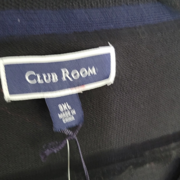 Club Room Mens 3XL Crew Neck Merino Wool Blend Plaid Sweater NWT - Picture 9 of 10